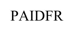 PAIDFR trademark