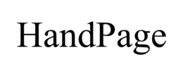 HANDPAGE trademark