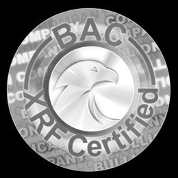 BAC XRF CERTIFIED COMPANY CO OMP LLI N COMPANY BU AN CA ON E CO COM MPAN O MP trademark