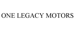 ONE LEGACY MOTORS trademark