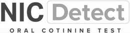 NIC DETECT ORAL COTININE TEST trademark