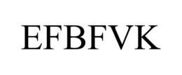 EFBFVK trademark
