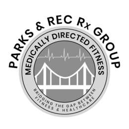 PARKS & REC RX GROUP MEDICALLY DIRECTED FITNESS BRIDGING THE GAP BETWEEN FITNESS & HEALTHCARE trademark