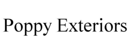 POPPY EXTERIORS trademark