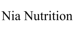 NIA NUTRITION trademark