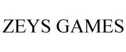 ZEYS GAMES trademark