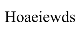 HOAEIEWDS trademark