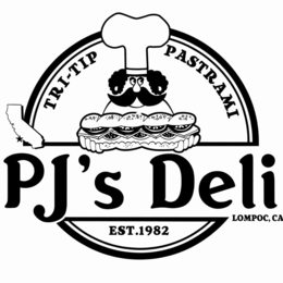 TRI-TIP PASTRAMI PJ'S DELI LOMPOC, CA EST.1982 trademark