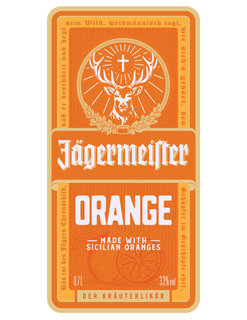 JÄGERMEISTER ORANGE MADE WITH SICILIAN ORANGES 0.7L 33% VOL trademark