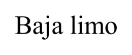 BAJA LIMO trademark