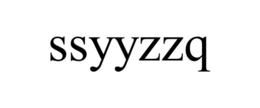 SSYYZZQ trademark