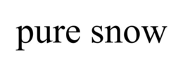PURE SNOW trademark