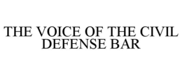 THE VOICE OF THE CIVIL DEFENSE BAR trademark