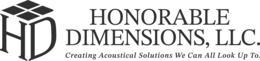 HD HONORABLE DIMENSIONS, LLC. CREATING ACOUSTICAL SOLUTIONS WE CAN ALL LOOK UP TO. trademark