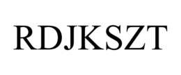 RDJKSZT trademark