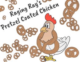 RAGING RAY’S PRETZEL COATED CHICKEN trademark