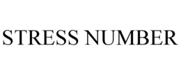 STRESS NUMBER trademark