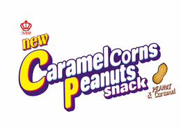 NEW CARAMELCORNS PEANUTS SNACK PEANUTS & CARAMEL trademark