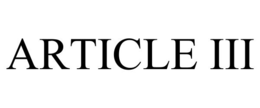 ARTICLE III trademark