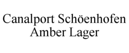 CANALPORT SCHÖENHOFEN AMBER LAGER trademark