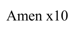 AMEN X10 trademark