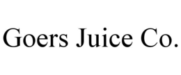 GOERS JUICE CO. trademark