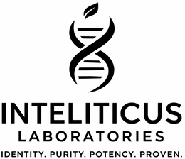 INTELITICUS LABORATORIES IDENTITY. PURITY. POTENCY. PROVEN. trademark
