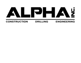 ALPHA INC. CONSTRUCTION DRILLING ENGINEERING trademark