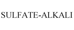 SULFATE-ALKALI trademark