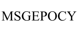 MSGEPOCY trademark