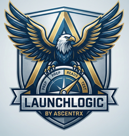 A LAUNCHLOGIC BY ASCENTRX PREP PREP READY TEST trademark