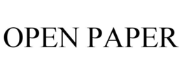 OPEN PAPER trademark