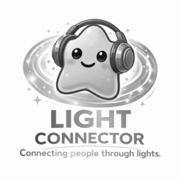 LIGHT CONNECTOR CONNECTING PEOPLE THROUGH LIGHTS. trademark