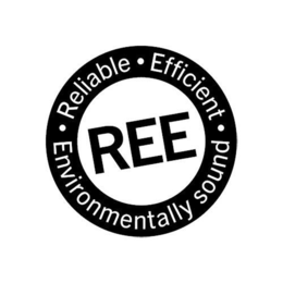 REE RELIABLE · EFFICIENT · ENVIRONMENTALLY SOUND · trademark