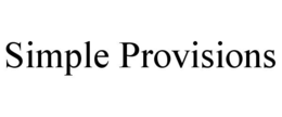 SIMPLE PROVISIONS trademark