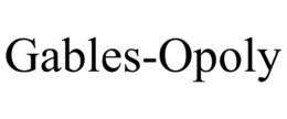 GABLES-OPOLY trademark