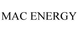 MAC ENERGY trademark
