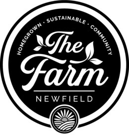 HOMEGROWN SUSTAINABLE COMMUNITY THE FARM NEWFIELD trademark