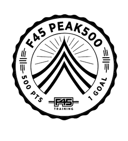 F45 PEAK500 500 PTS 1 GOAL F45 TRAINING trademark