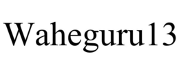 WAHEGURU13 trademark