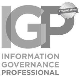 IGP INFORMATION GOVERNANCE PROFESSIONAL CERTIFICATION trademark