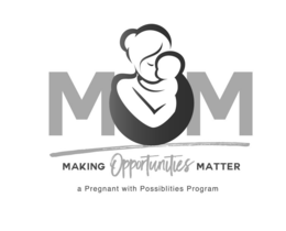MOM MAKING OPPORTUNITIES MATTER A PREGNANT WITH POSSIBILITIES PROGRAM trademark