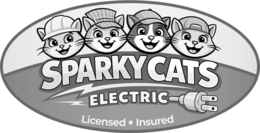 SPARKY CATS ELECTRIC LICENSED INSURED trademark