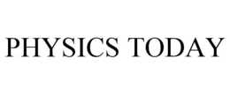 PHYSICS TODAY trademark