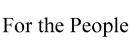FOR THE PEOPLE trademark