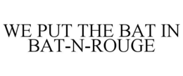 WE PUT THE BAT IN BAT-N-ROUGE trademark
