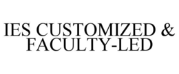 IES CUSTOMIZED & FACULTY-LED trademark