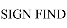 SIGN FIND trademark