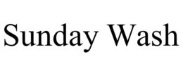 SUNDAY WASH trademark