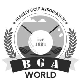 BLAKELY GOLF ASSOCIATION BGA WORLD EST 1984 trademark